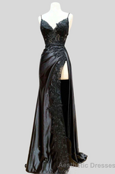 Wine Red Appliques Mermaid Long Formal Dress